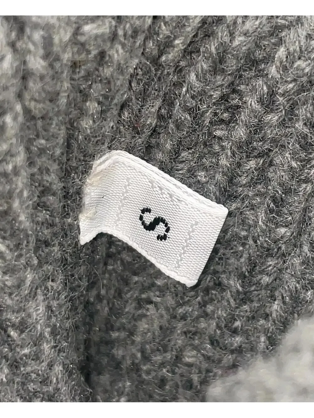 Hermes Braided Leather H Logo Knit Gloves S Size Cashmere / Silk With Box Small